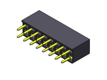 TYPE femelle d'immersion de rangée du connecteur 2.54mm d'en-tête double - 2 *2 PIN To 2*40PIN H=7.10mm