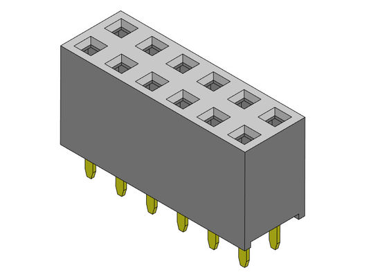 TYPE femelle d'immersion de rangée du connecteur 2.54mm d'en-tête double - 2 *2 PIN To 2*40PIN H=7.10mm