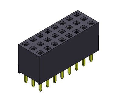 L'immersion triple de rangée DACTYLOGRAPHIENT à Pin Connector féminin 2,54 millimètres 3*3 PIN To 3*40PIN