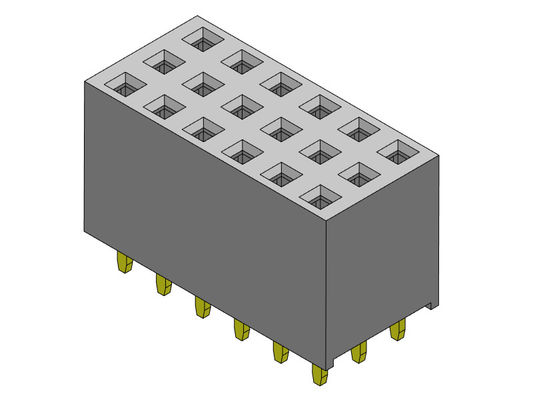 L'immersion triple de rangée DACTYLOGRAPHIENT à Pin Connector féminin 2,54 millimètres 3*3 PIN To 3*40PIN