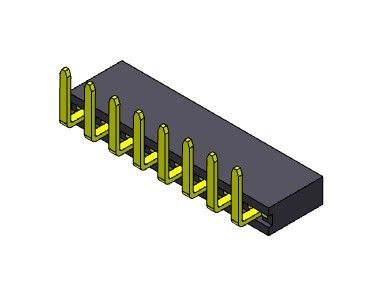 TYPE 1 à angle droit femelle *2 PIN To 1*40PIN H=5.70mm d'immersion du connecteur 2.54mm d'en-tête