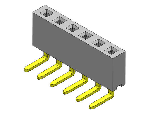 TYPE 1 à angle droit femelle *2 PIN To 1*40PIN H=5.70mm d'immersion du connecteur 2.54mm d'en-tête