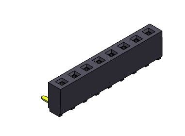TYPE 1 à angle droit femelle *2 PIN To 1*40PIN H=5.00mm d'immersion du connecteur 2.54mm d'en-tête
