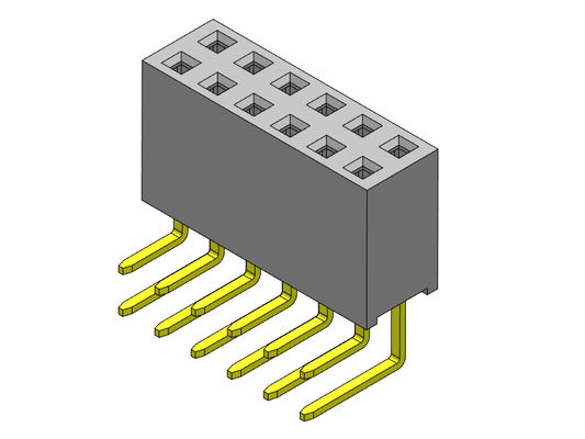 L'immersion R/A DACTYLOGRAPHIENT à lancement de 2,54 millimètres l'en-tête femelle 1*2 PIN To 1*40PIN H=8.50mm