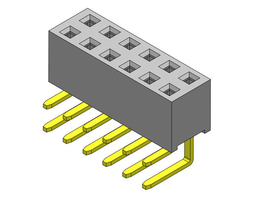 l'immersion R/A de double rangée de 2.54mm DACTYLOGRAPHIENT le connecteur 2*2 PIN To 2*40PIN d'en-tête de carte PCB