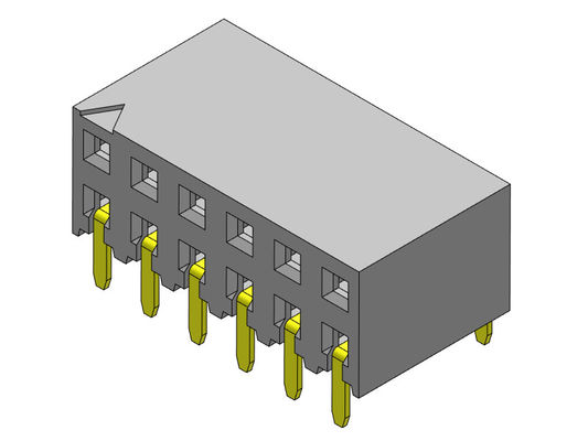 TYPE d'immersion d'entrée de rangée du connecteur 2.54mm d'en-tête de carte PCB de 2*2 PIN To 2*40PIN double