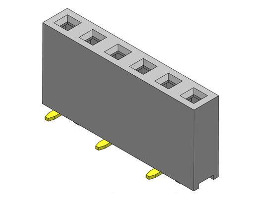 TYPE 1 *2 PIN To 1*40PIN H=7.50mm de SMT simple femelle de rangée du connecteur 2.54mm d'en-tête