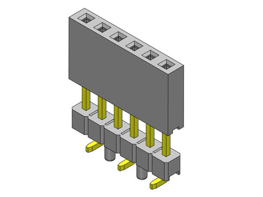 Type 1 *2 PIN To 1*40PIN de SMT élevé par rangée simple femelle d'ajustement de presse du connecteur 2.54mm d'en-tête