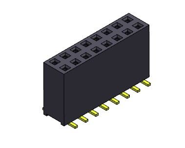 TYPE de SMT femelle de rangée du connecteur 2.54mm d'en-tête double - 2 *2 PIN To 2*40PIN H=11.00mm
