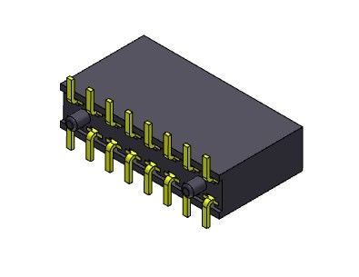TYPE de SMT femelle de rangée du connecteur 2.54mm d'en-tête double - 2 *2 PIN To 2*40PIN H=11.00mm