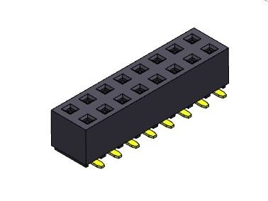 TYPE de SMT femelle de rangée du connecteur 2.54mm d'en-tête double - 2 *2 PIN To 2*40PIN H=5.00mm