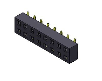 TYPE de SMT femelle de rangée du connecteur 2.54mm d'en-tête double - 2 *2 PIN To 2*40PIN H=3.50mm