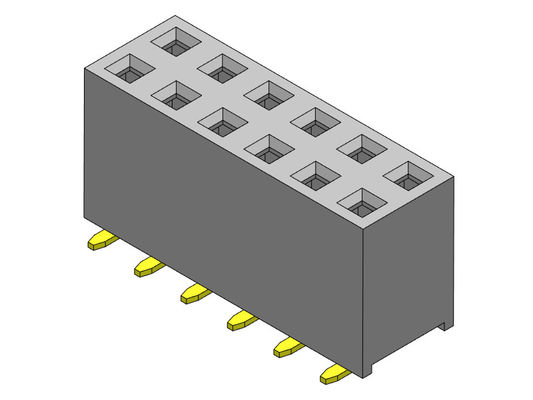 TYPE de SMT femelle de rangée du connecteur 2.54mm d'en-tête double - 2 *2 PIN To 2*40PIN H=7.10mm