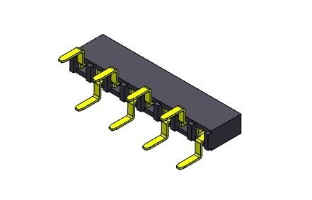 Double TYPE 1 *2 PIN To 1*40PIN H=5.00mm d'entrée d'en-tête de rangée simple femelle du connecteur 2.54mm