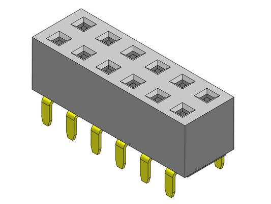 Double TYPE d'entrée d'en-tête rangée femelle du connecteur 2.54mm de double - 2 *2 PIN To 2*40PIN H=5.00mm