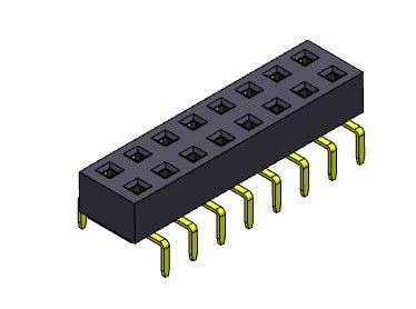 Double TYPE d'entrée d'en-tête rangée femelle du connecteur 2.54mm de double - 2 *2 PIN To 2*40PIN H=3.00mm