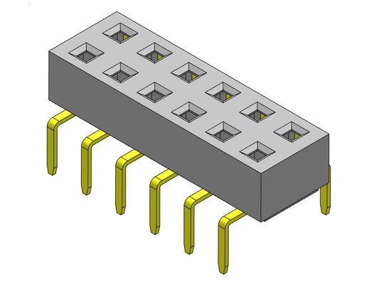 Double TYPE d'entrée d'en-tête rangée femelle du connecteur 2.54mm de double - 2 *2 PIN To 2*40PIN H=3.00mm