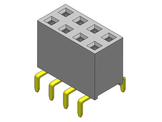 Double TYPE d'entrée d'en-tête rangée femelle du connecteur 2.54mm de double - 2 *2 PIN To 2*40PIN H=7.10mm