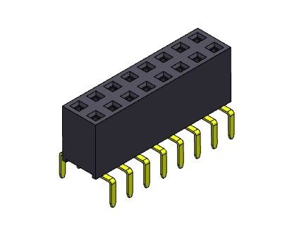 Double TYPE d'entrée d'en-tête rangée femelle du connecteur 2.54mm de double - 2 *2 PIN To 2*40PIN H=7.10mm