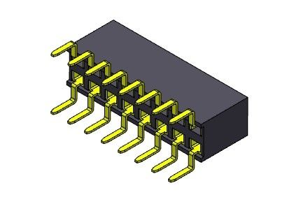 Double TYPE d'entrée d'en-tête rangée femelle du connecteur 2.54mm de double - 2 *2 PIN To 2*40PIN H=7.10mm