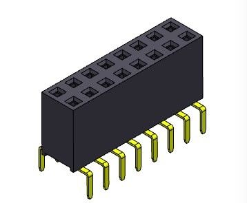 entrée Pin Female Header Connector 2*2 PIN To 2*40PIN de double rangée de 2.54mm double
