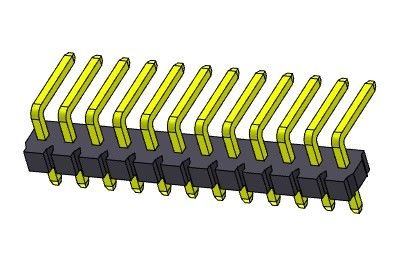 TYPE 1 R/A *2 PIN To 1*24PIN H=3.18MM de rangée simple de Pin Header Connector 3.96mm