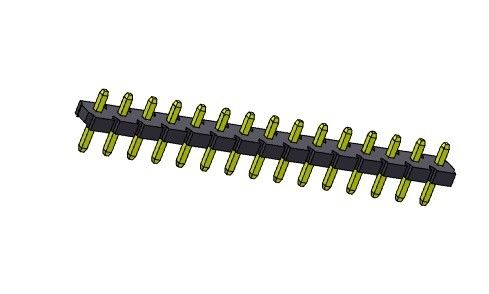 TYPE 1 simple *2 PIN To 1*20PIN H=2.54MM d'immersion de rangée de Pin Header Connector 5.08mm
