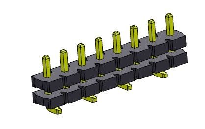 TYPE 1 *2 PIN To 1*20PIN de SMT droit de seule pile de rangée de Pin Header Connector 5.08mm