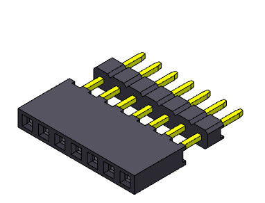 Type 1 élevé par rangée simple femelle *2 PIN To 1*40PIN du connecteur 2.00mm d'en-tête