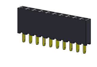 TYPE 1 simple femelle *2 PIN To 1*40PIN H=6.35mm d'immersion de rangée du connecteur 2.00mm d'en-tête