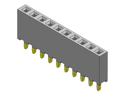 TYPE 1 simple femelle *2 PIN To 1*40PIN H=6.35mm d'immersion de rangée du connecteur 2.00mm d'en-tête