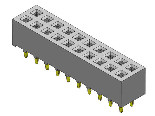 Double TYPE d'immersion de rangée de 2*2 PIN To 2*40 PIN Header Pcb Connector 2.00mm