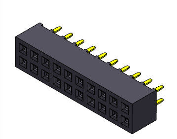 Double TYPE d'immersion de rangée de 2*2 PIN To 2*40 PIN Header Pcb Connector 2.00mm