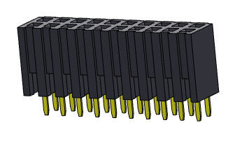 TYPE femelle d'immersion de rangée du connecteur 2.00mm d'en-tête double - 2 *2 PIN To 2*40PIN H=7.20mm