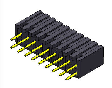 TYPE femelle d'immersion de rangée du connecteur 2.00mm d'en-tête double - 2 *2 PIN To 2*40PIN H=7.20mm