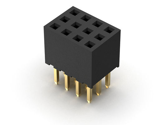 TYPE triple femelle 3*2 PIN To 3*40PIN H=6.35mm d'immersion de rangée du connecteur 2.00mm d'en-tête