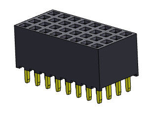 TYPE femelle 4*2 PIN To 4*40PIN H=6.35mm d'immersion de rangée de quadruple du connecteur 2.00mm d'en-tête