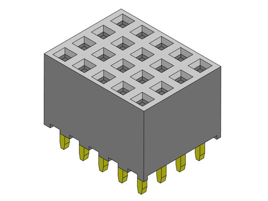 TYPE femelle 4*2 PIN To 4*40PIN H=6.35mm d'immersion de rangée de quadruple du connecteur 2.00mm d'en-tête