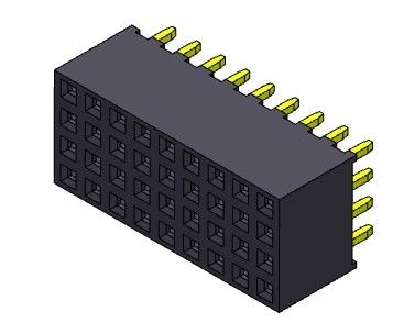 TYPE femelle 4*2 PIN To 4*40PIN H=6.35mm d'immersion de rangée de quadruple du connecteur 2.00mm d'en-tête