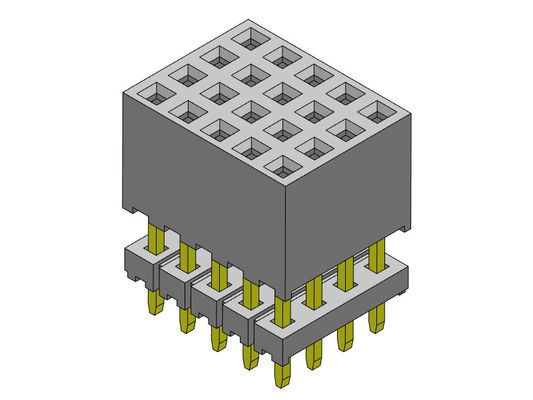 Type élevé par rangée femelle 4*2 PIN To 4*40PIN de quadruple du connecteur 2.00mm d'en-tête