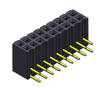 TYPE femelle de 2.00mm Pin Headers Dip - 2 *2 PIN To 2*40PIN H=4.85mm