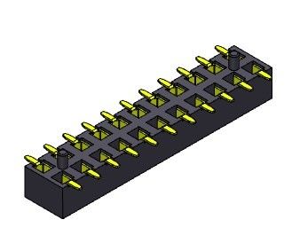 En-tête femelle 2.00mm de bâti extérieur de connecteur d'en-tête de carte PCB de 2*2 PIN To 2*40PIN