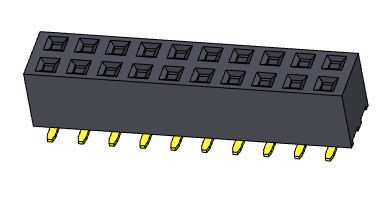 double connecteur 2*2 PIN To 2*40 PIN With Pegs d'en-tête de carte PCB de rangée de 2.00mm