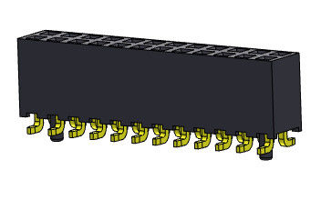 TYPE de SMT femelle de rangée du connecteur 2.00mm d'en-tête double - 2 *2 PIN To 2*40PIN H=6.35mm