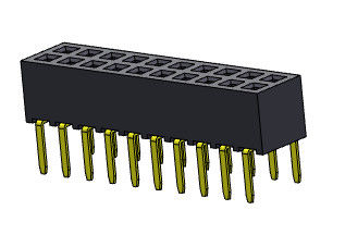 TYPE rangée d'IMMERSION de la prise 2.00mm d'en-tête de Pin Female Header Connector Female double