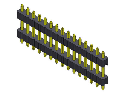 TYPE 1 *2 PIN To 1*40PIN H=2.00MM d'IMMERSION simple de pile de rangée de Pin Header Connector 2.00mm
