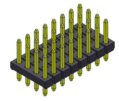 TYPE droit 4*3 PIN To 4*40PIN H=1.50MM de rangée de quadruple de Pin Header Connector 2.00mm