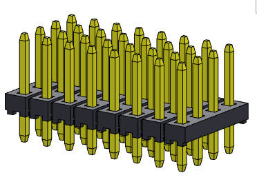 TYPE droit 4*3 PIN To 4*40PIN H=1.50MM de rangée de quadruple de Pin Header Connector 2.00mm