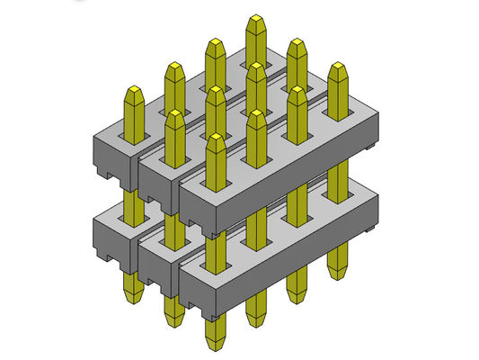 TYPE droit 4*3 PIN To 4*40PIN de pile de rangée de quadruple de Pin Header Connector 2.00mm