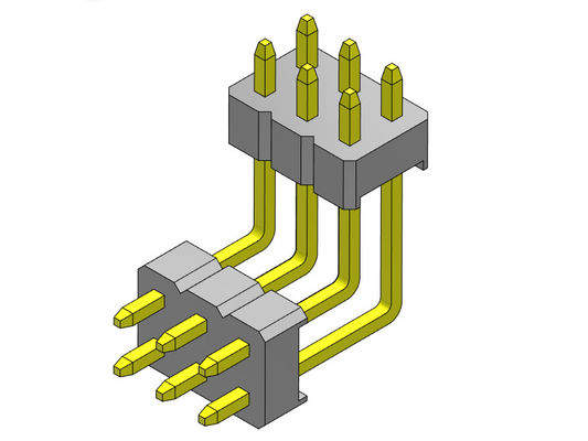 TYPE R/A de double pile de rangée de Pin Header Connector 2.00mm - 2 *2 PIN To 2*40PIN